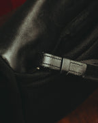 “PRADA” 90’s-00’s Nylon and leather flap messenger bag