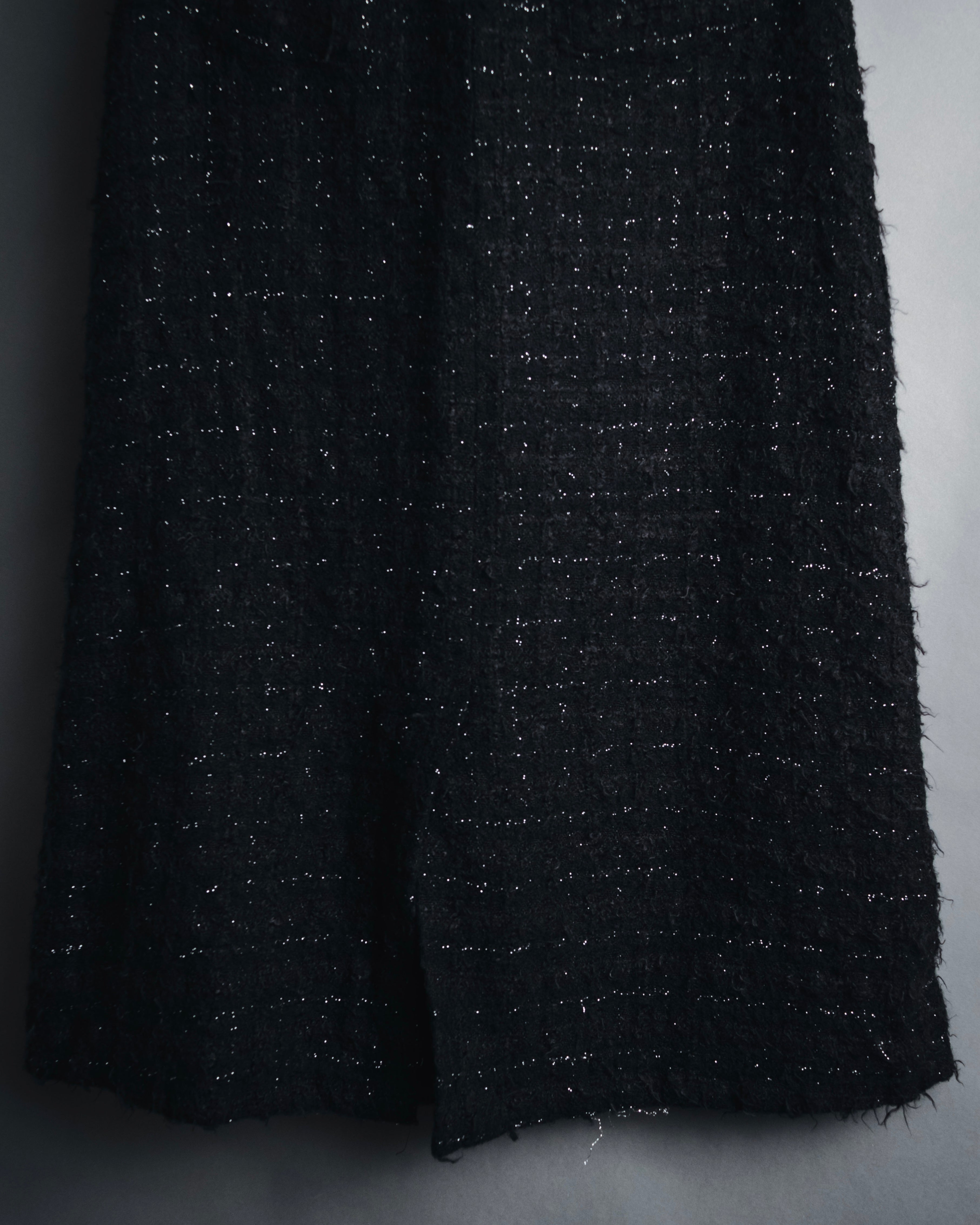 "tricot COMME des GARÇONS" 01AW textured tweed midi skirt
