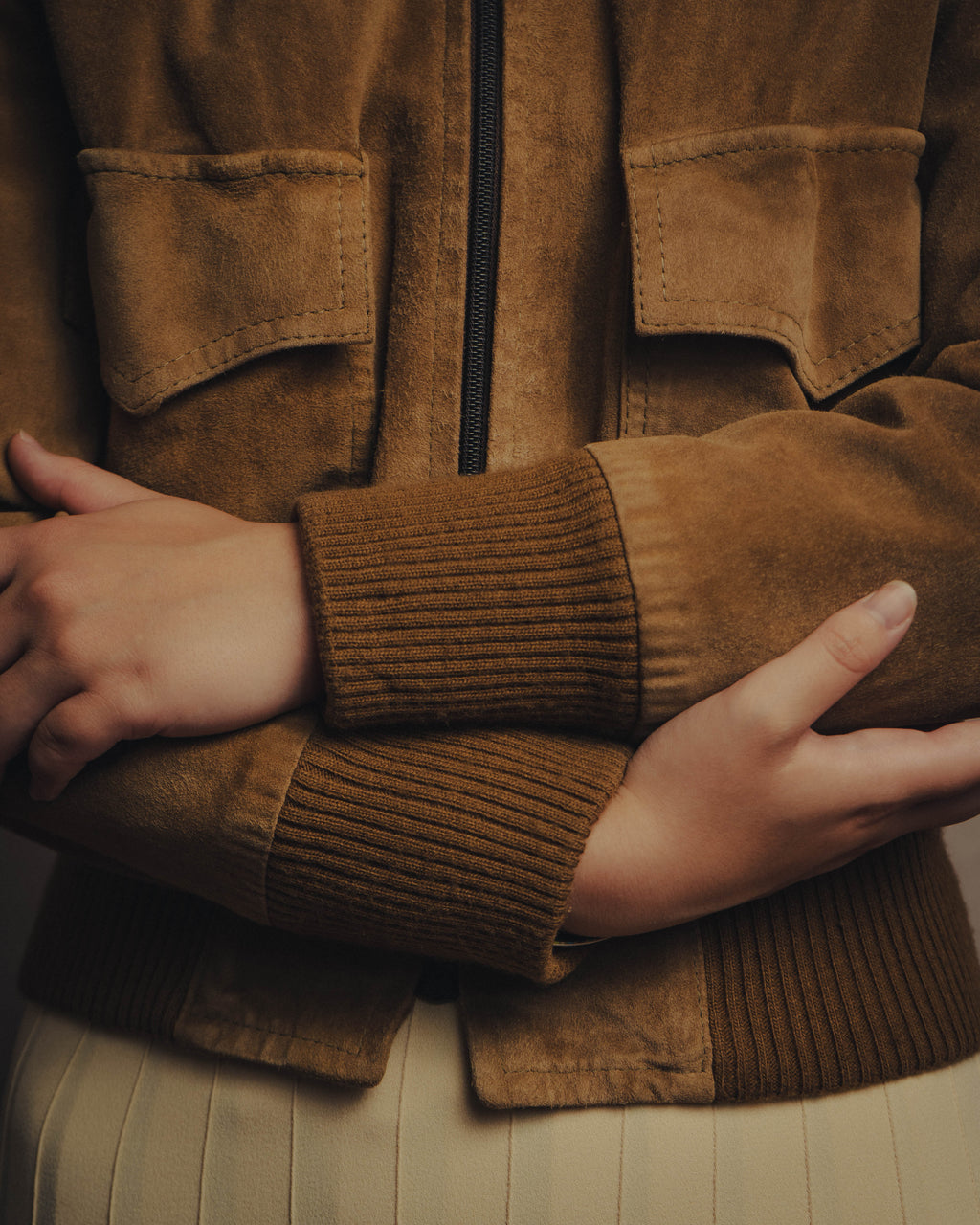 -SPECIAL- “GUCCI” 70’s-80’s Bovine suede bomber jacket