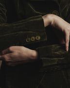 Chaqueta de terciopelo metálico de los años 90-00 de "Max Mara"