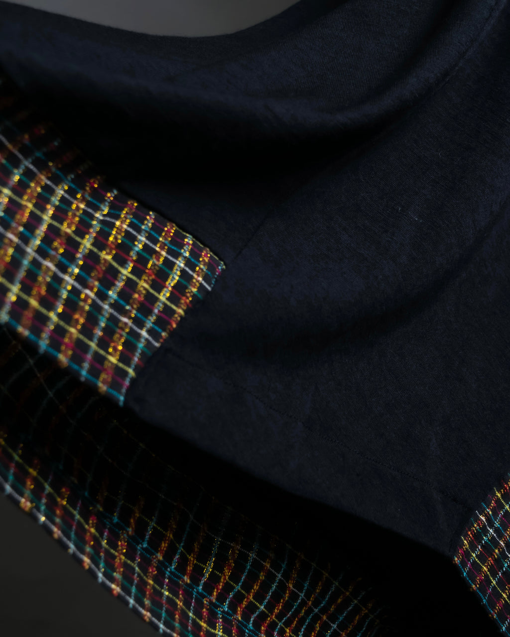 “JUNYA WATANABE” narrow waist  lame designed hem long dress