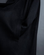 "Vintage raglan sleeve 100% cashmere stand-collar coat"