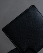 "YVES SAINT LAURENT" Cassandra logo engraved leather bi-fold wallet