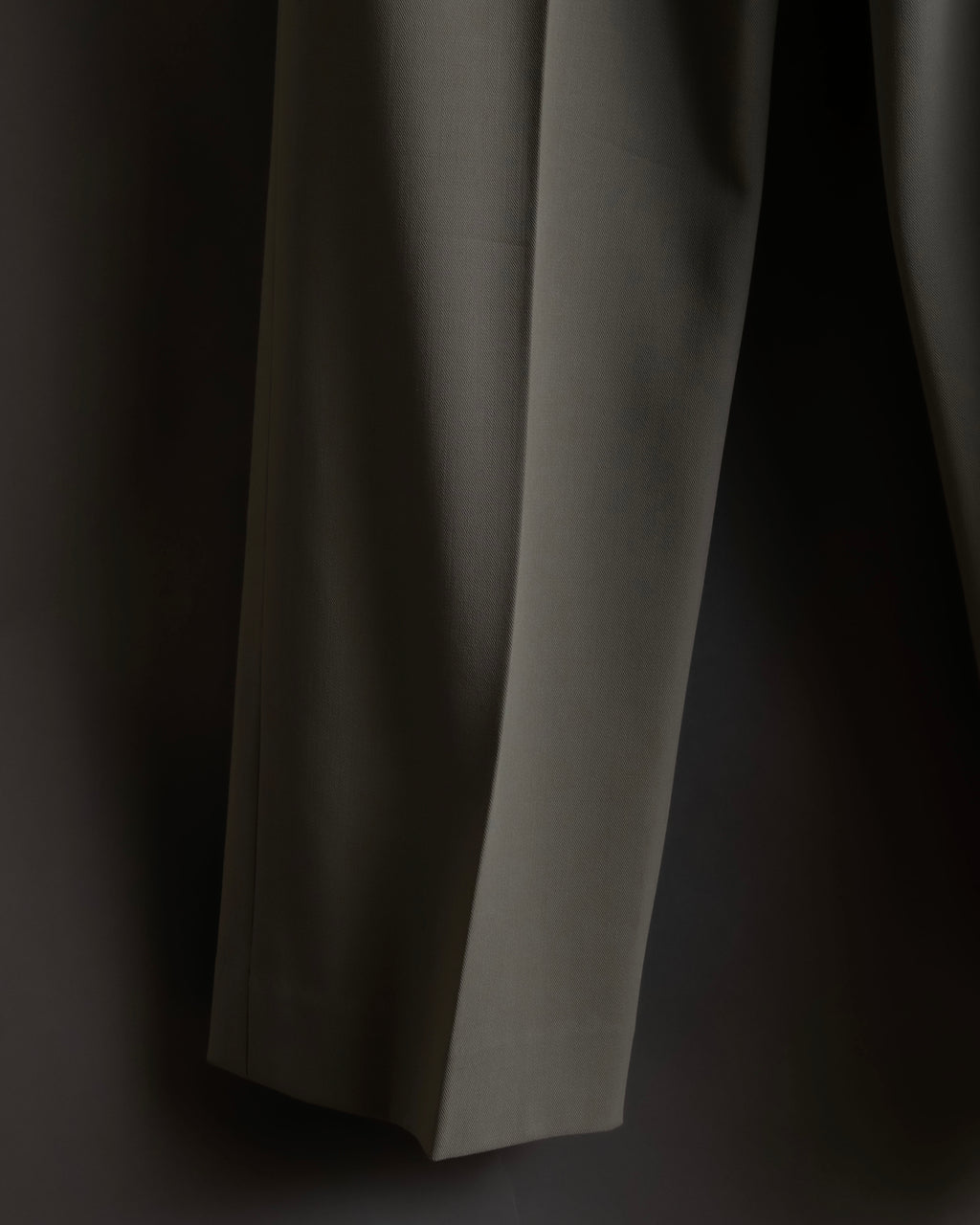 "HERMES" Margiela period silk wide straight slacks