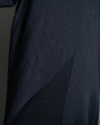 “JUNYA WATANABE” narrow waist  lame designed hem long dress