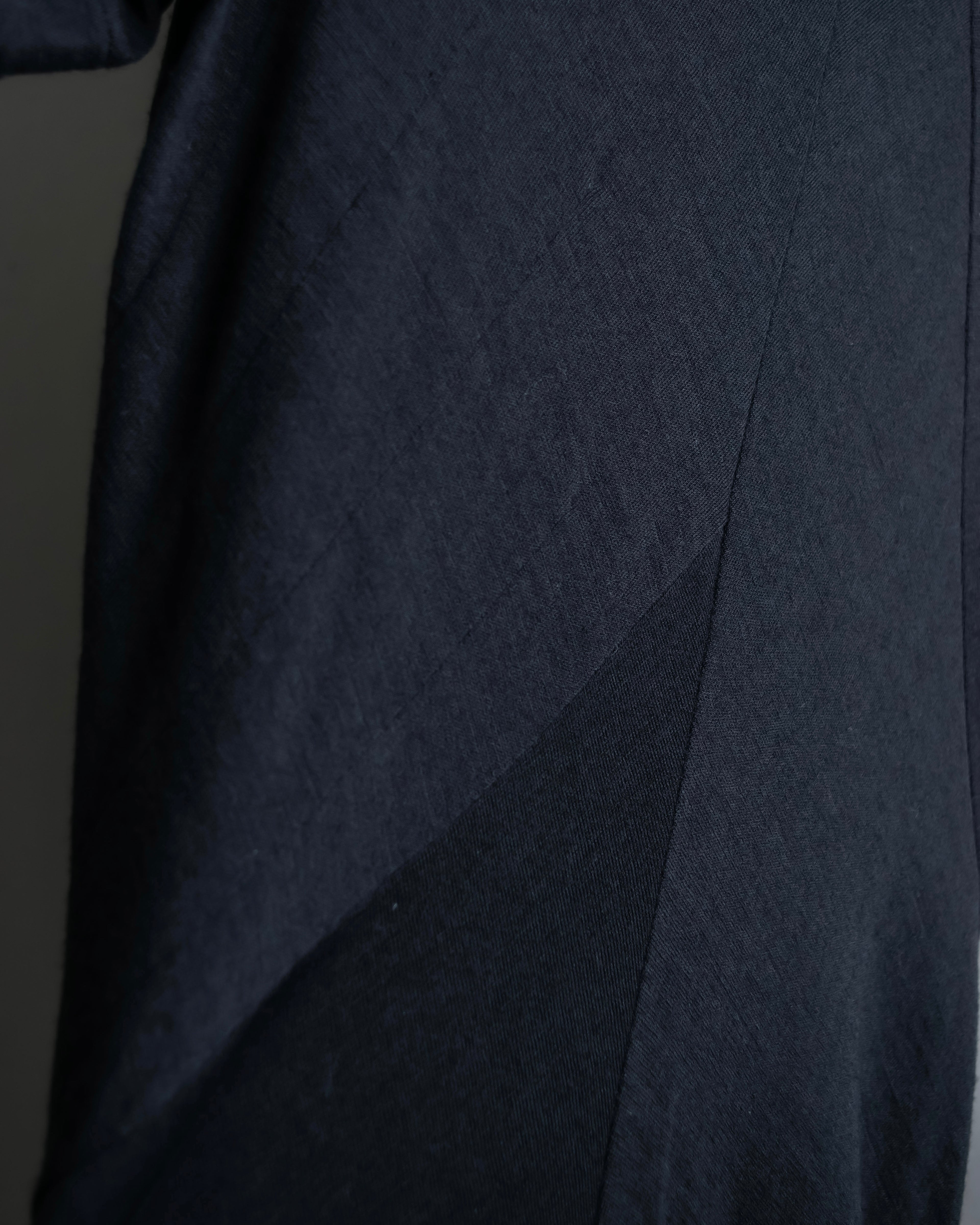 “JUNYA WATANABE” narrow waist  lame designed hem long dress