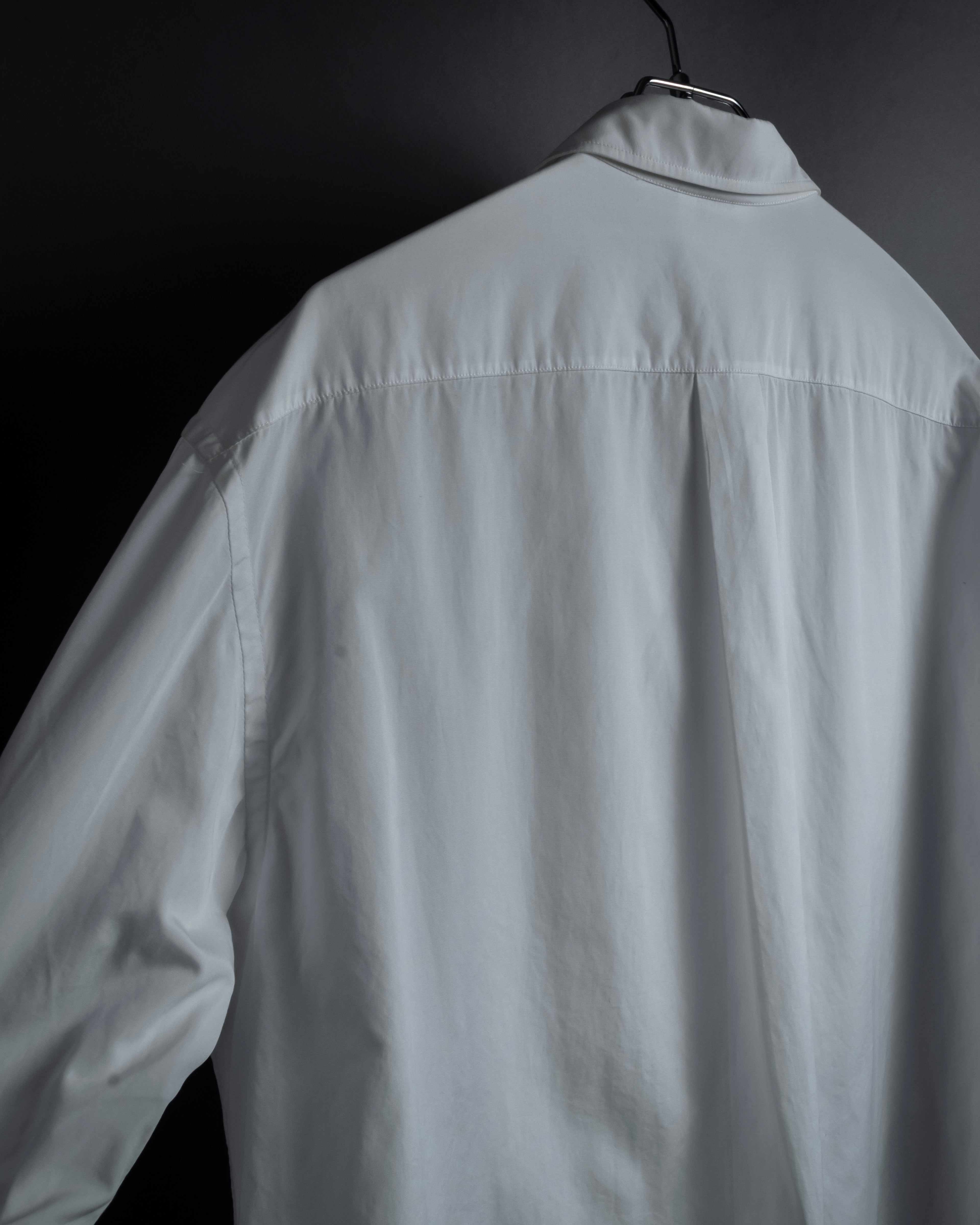 "CHANEL" 96's Spring collection tuck pleats shirt