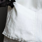 "Christian Dior" 1 button pure white short length tailored jacket