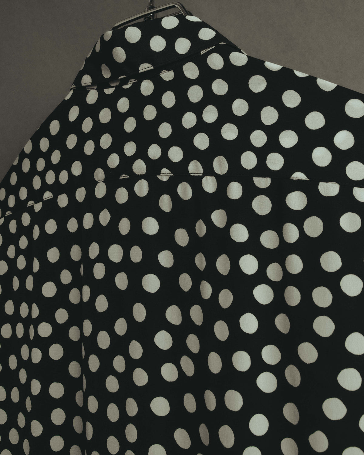 -SPECIAL- "Saint Laurent" 2019-2020 Polka dot silk long sleeve shirt