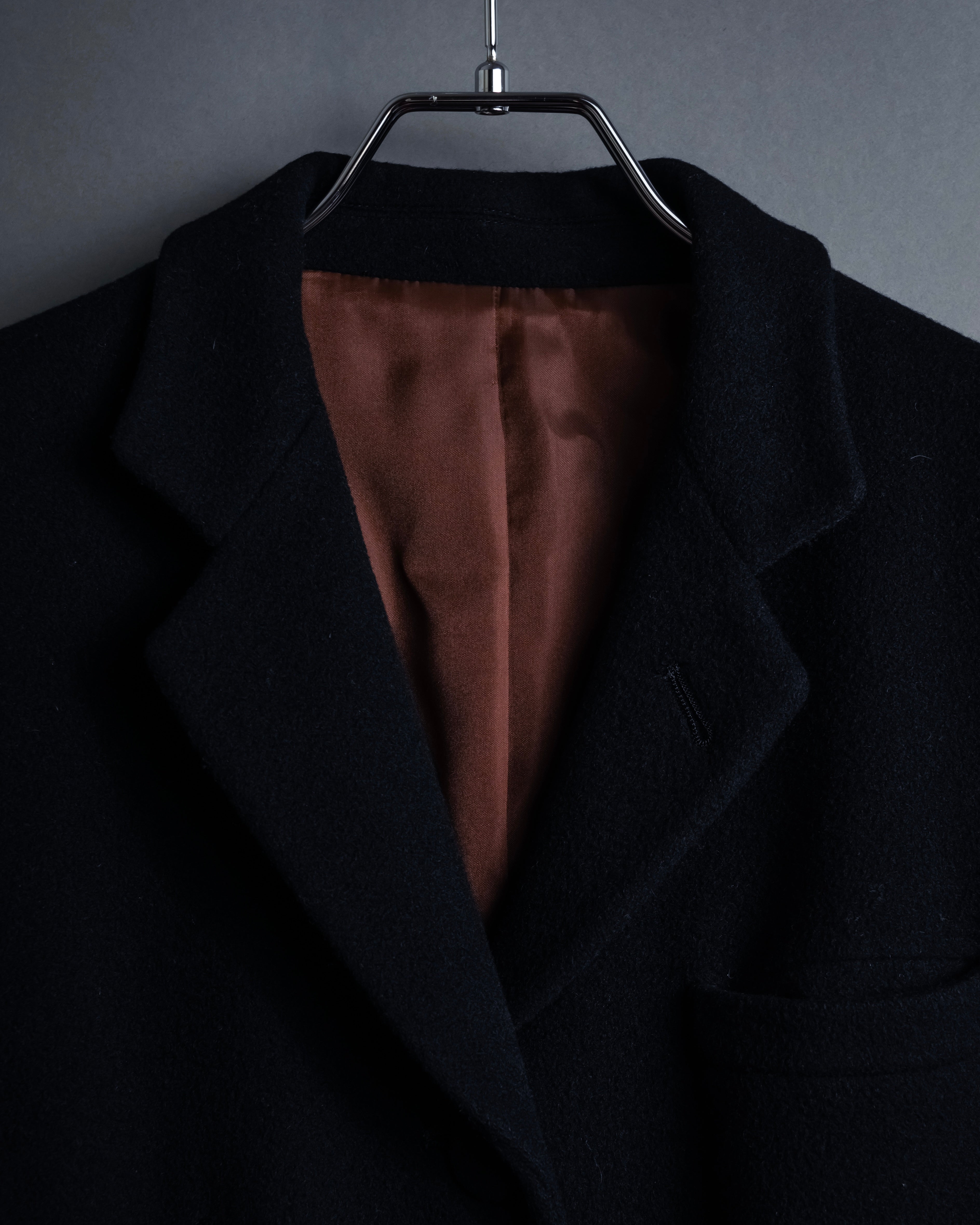 -SPECIAL- "JEAN PAUL GAULTIER"
 90's-00's Waist shape A-line silhouette black color super long coat