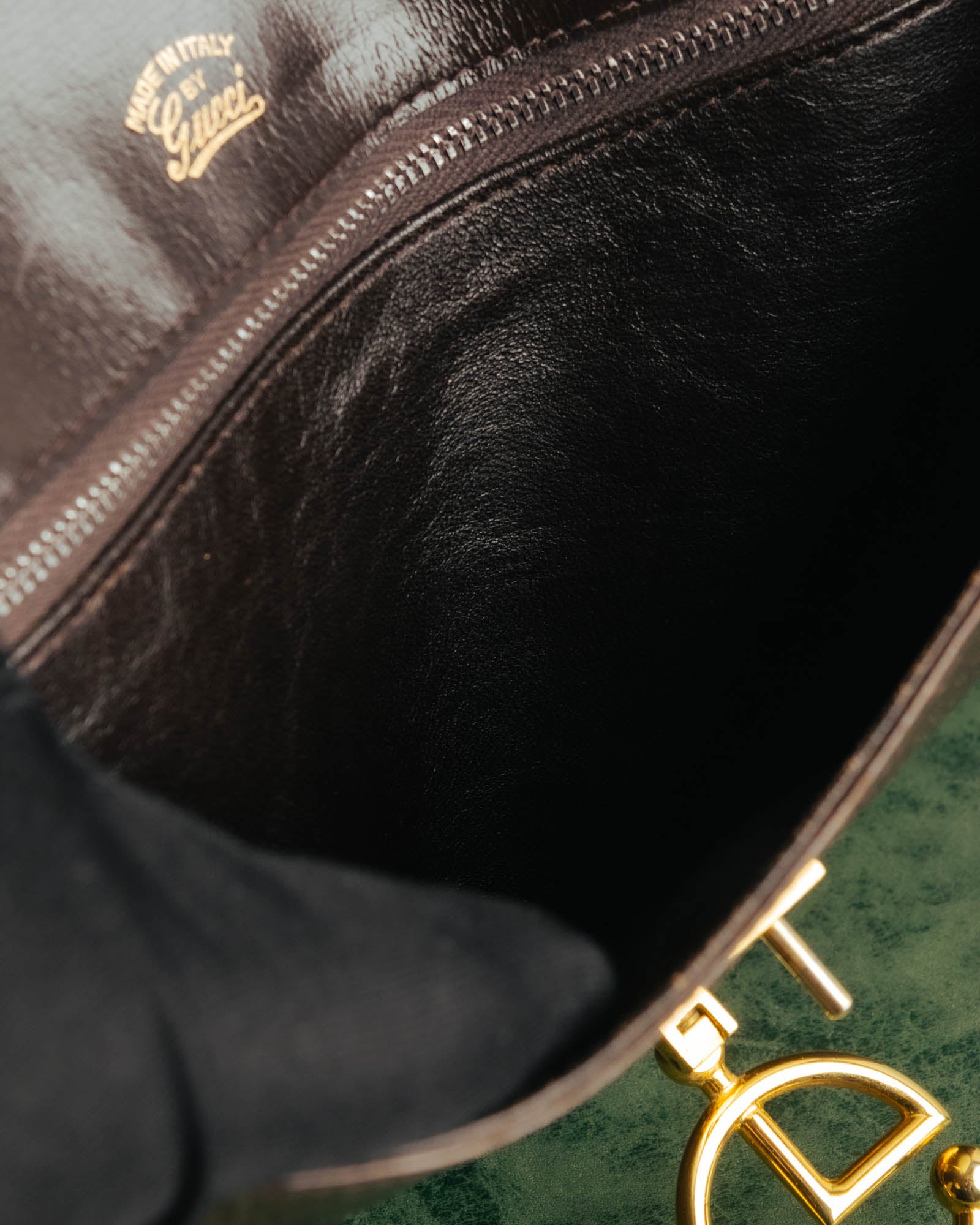 -SPECIAL- “GUCCI” 70’s-80’s lizard embossed flap shoulder bag
