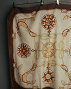 “GUCCI” 70’s-80’s nautical motif sheer scarf