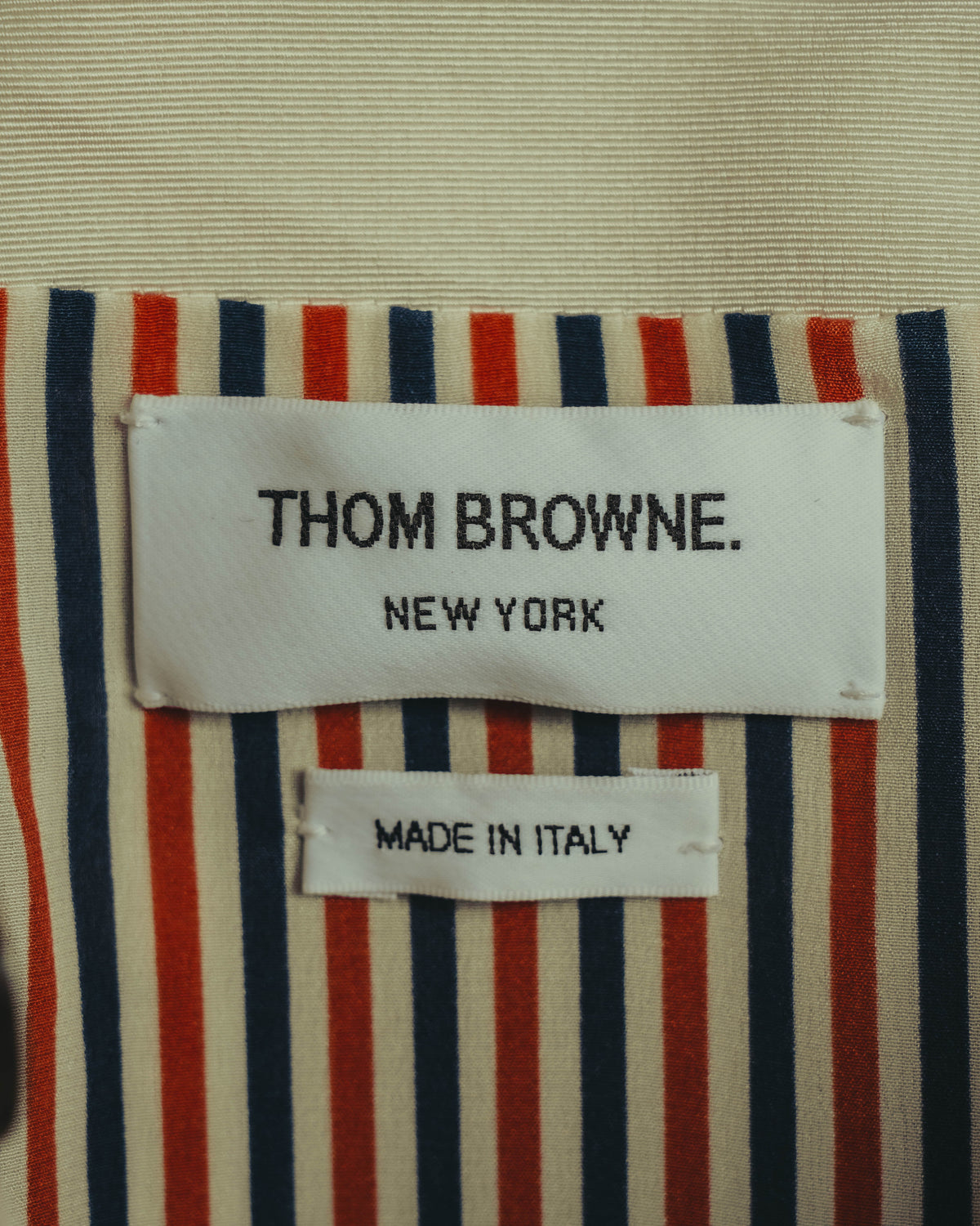 "THOM BROWNE" 2010's-20's Textured double breasted boucle coat