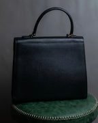 "Valentino Garavani" Gold metal parts design grain leather bag