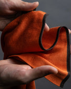 "HERMES" Hermes orange color silk stole