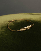 "Christian Dior" 80's-90's Gold tone rhinestone bracelet