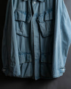 "COMOLI" Flap pocket design oversized denim jacket
