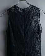 "D&amp;G" Botanical pattern lace shift dress
