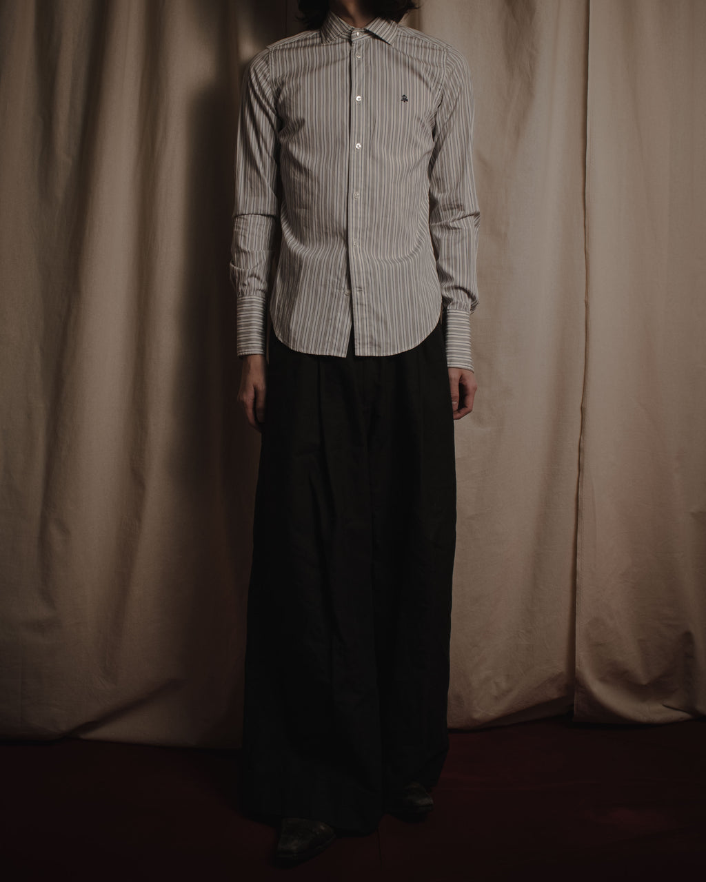 "Ralph Lauren" Classically tailored striped dress shirt