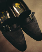 "PATRICK COX" 90's-00's Satin buckle heeled loafer pumps