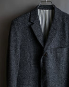"THOM BROWNE" 3-button napped tweed tailored jacket