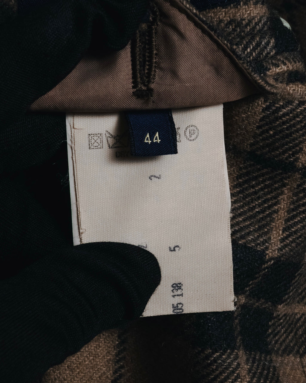 "LARDINI" Checked three-button soft-shoulder tailored jacket