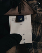 "LARDINI" Checked three-button soft-shoulder tailored jacket