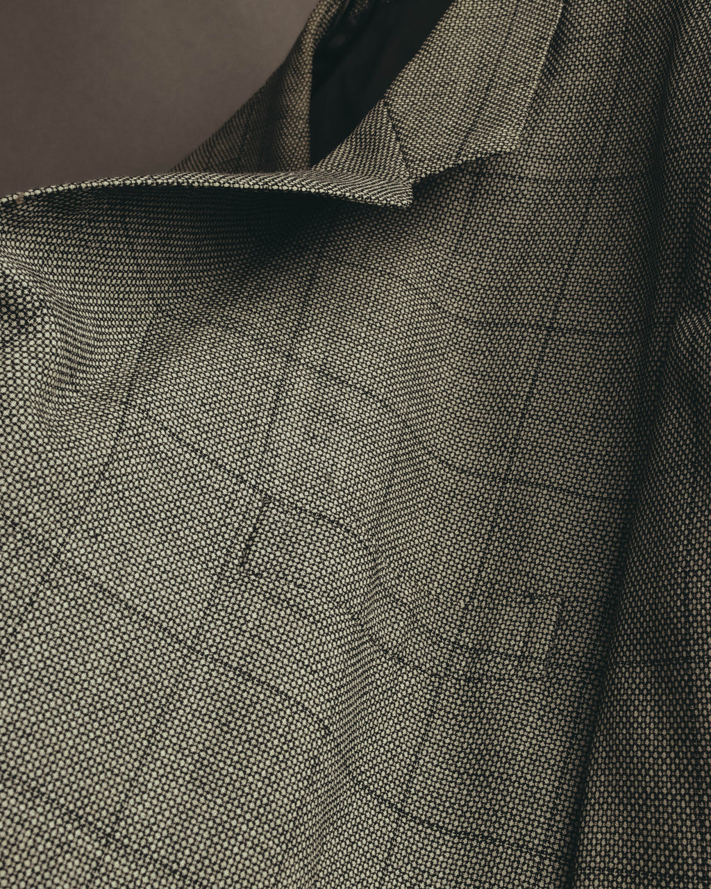 "Pierre Balmain" 80's-90's Windowpane check wool blazer