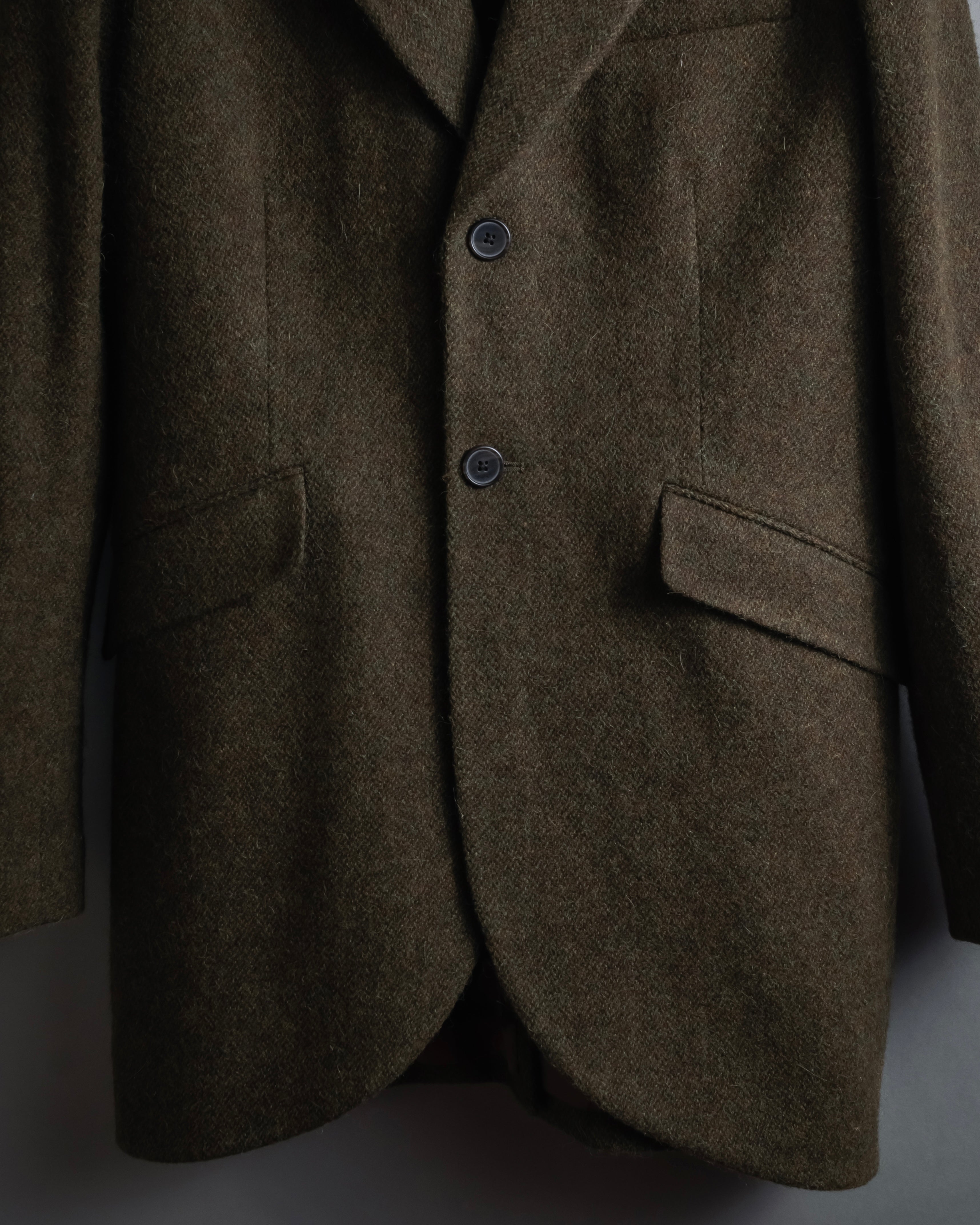 "Polo Ralph Lauren" Alpaca-blend long tailored jacket