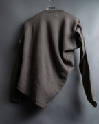 "MAISON MARGIELA 2005's AW " Twisted detail V-neck knit