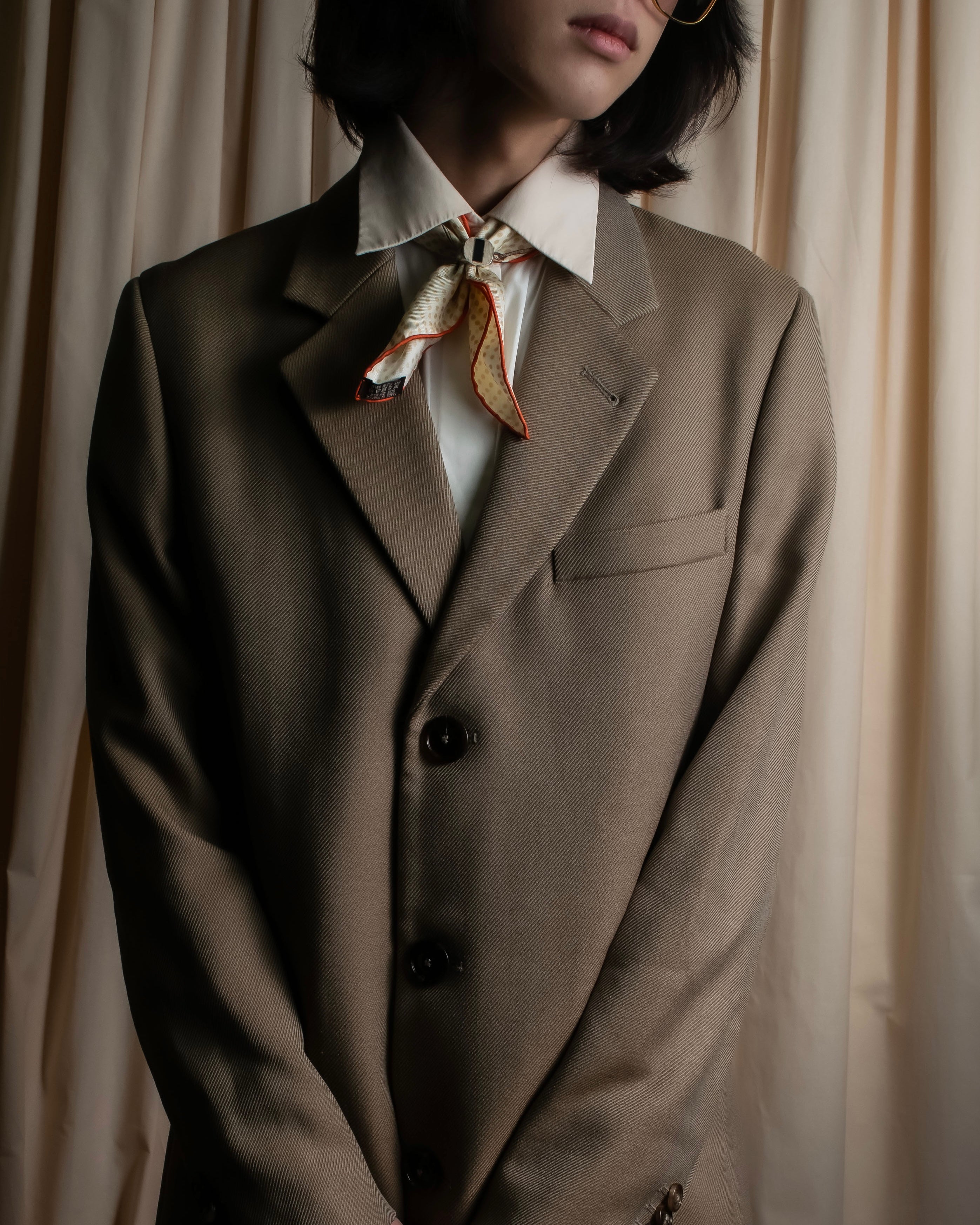 "MAISON MARGIELA" 13AW structured mid-length tailored coat