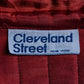 "Vintage stand collar short velour jacket"