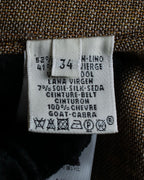 "HERMES" Gaultier period fringe design wrap skirt