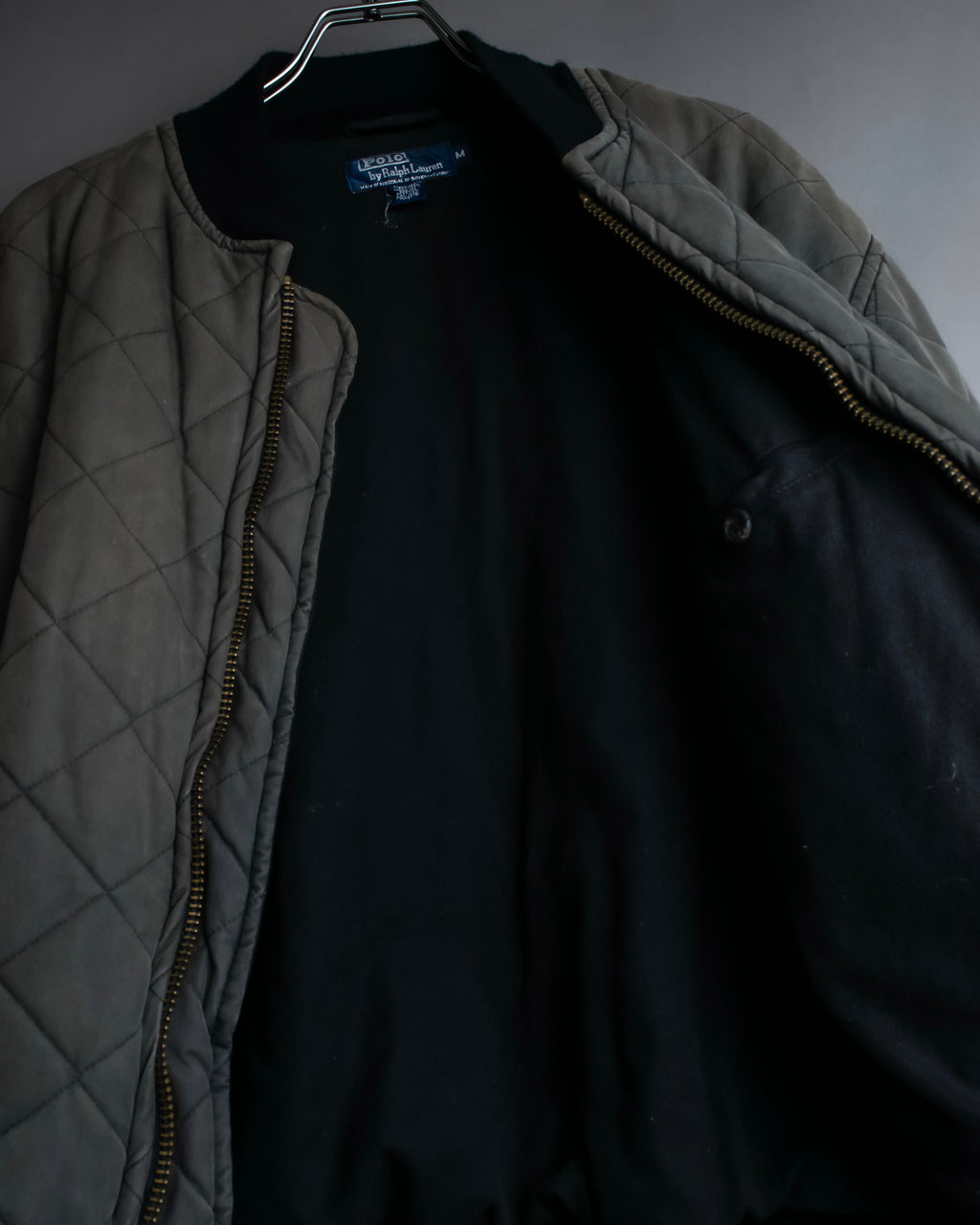 "POLO Ralph Lauren" Vintage beautiful faded quilted blouson