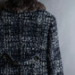 "Weekend Max Mara" Fur trimmed design collar tweed flare coat