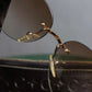 "CELINE" Round rimless macadam sunglasses