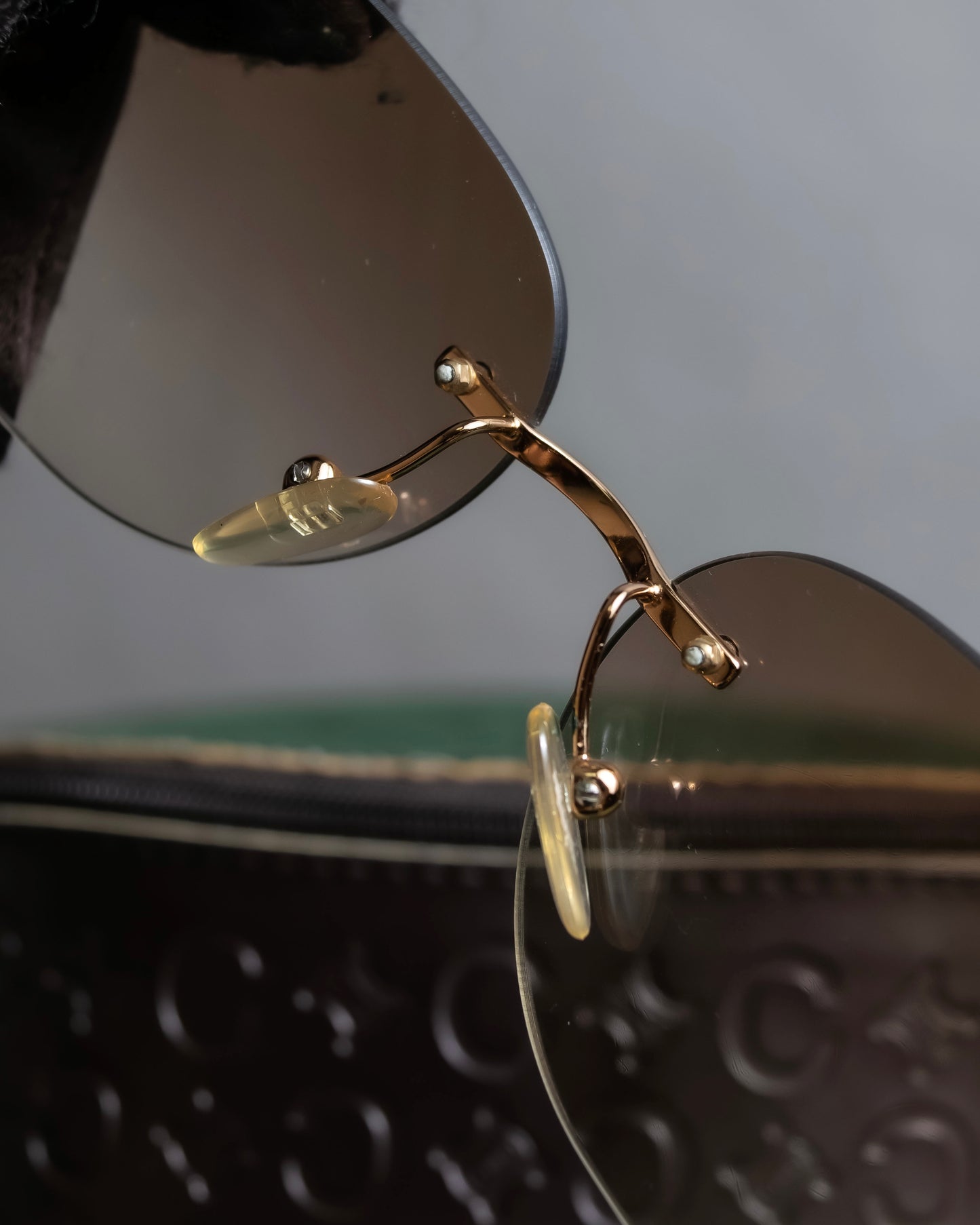 "CELINE" Round rimless macadam sunglasses