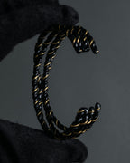 "MAISON MARGIELA" Twisted cord design brass bangle