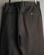 -SPECIAL- "Hermès" 90's-00's Refined cotton trousers