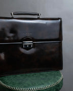 "BALENCIAGA" Patine leather briefcase bag