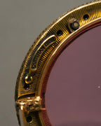 "Christian Dior" 70's-80's Vintage ornate jewel-embellished round sunglasses