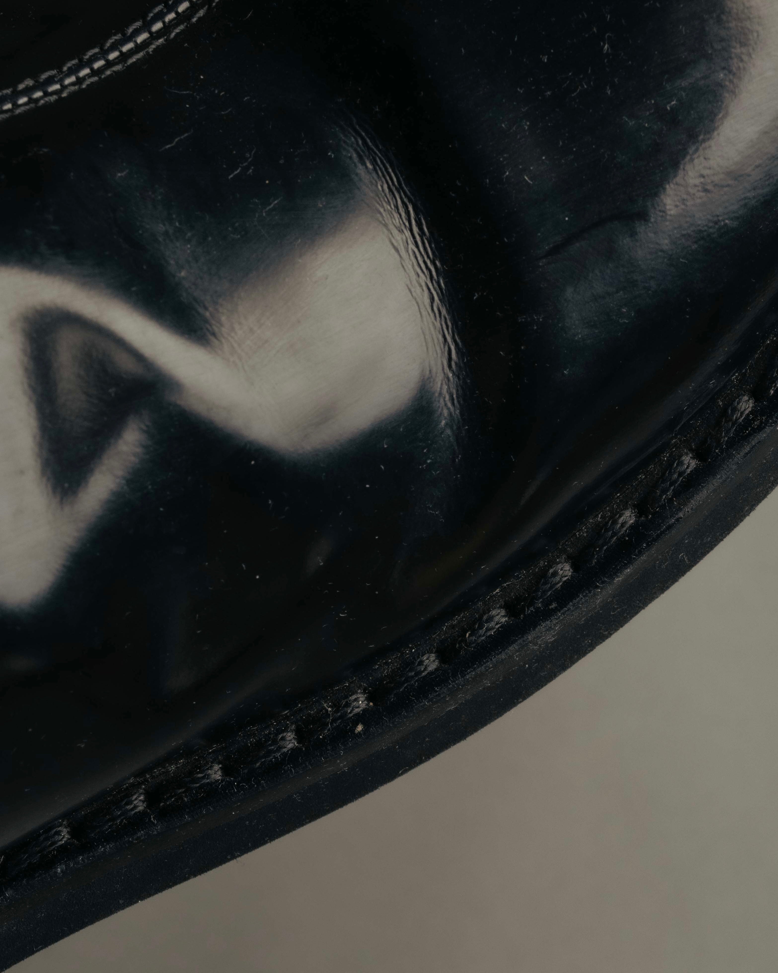 "MM6 Maison Margiela" 2010's Glossy leather side zip ankle boots