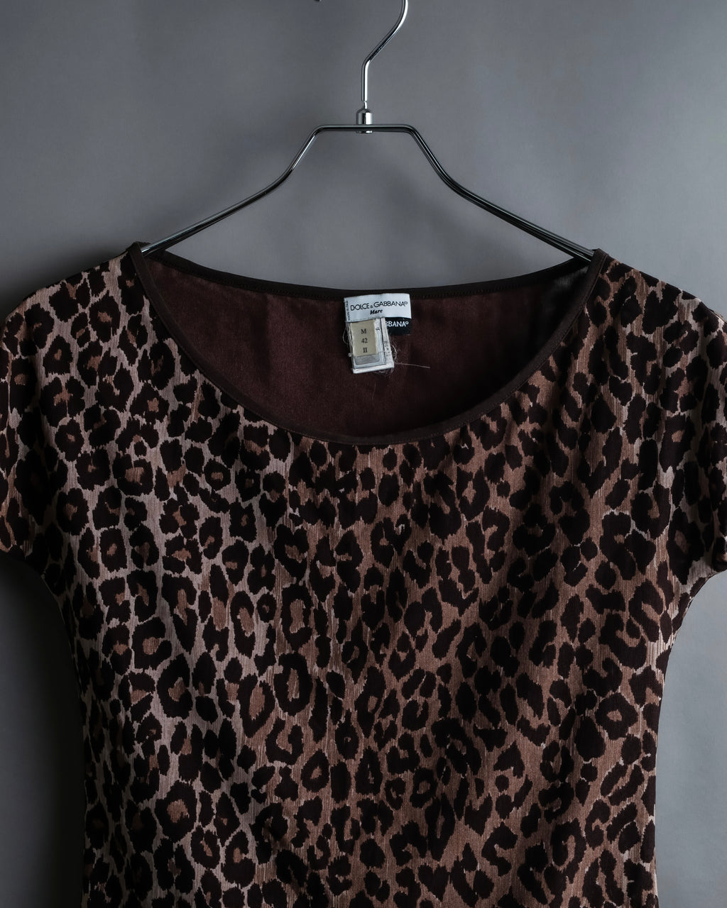 "DOLCE & GABBANA" Leopard print short cut and sew