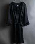 "S Max Mara" Tiered frill design belted dress