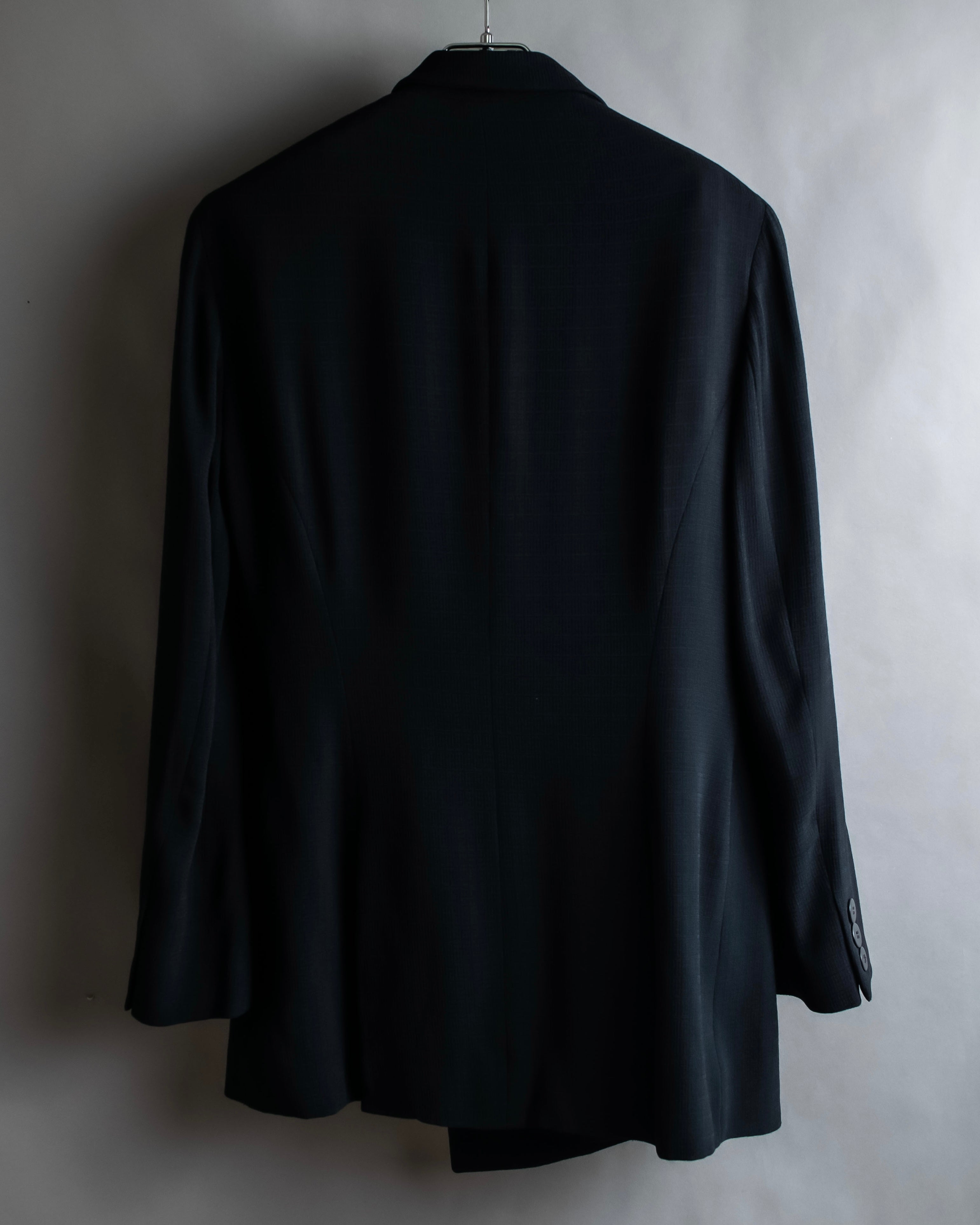 "DKNY" Asymmetrical design woven tailored jacket