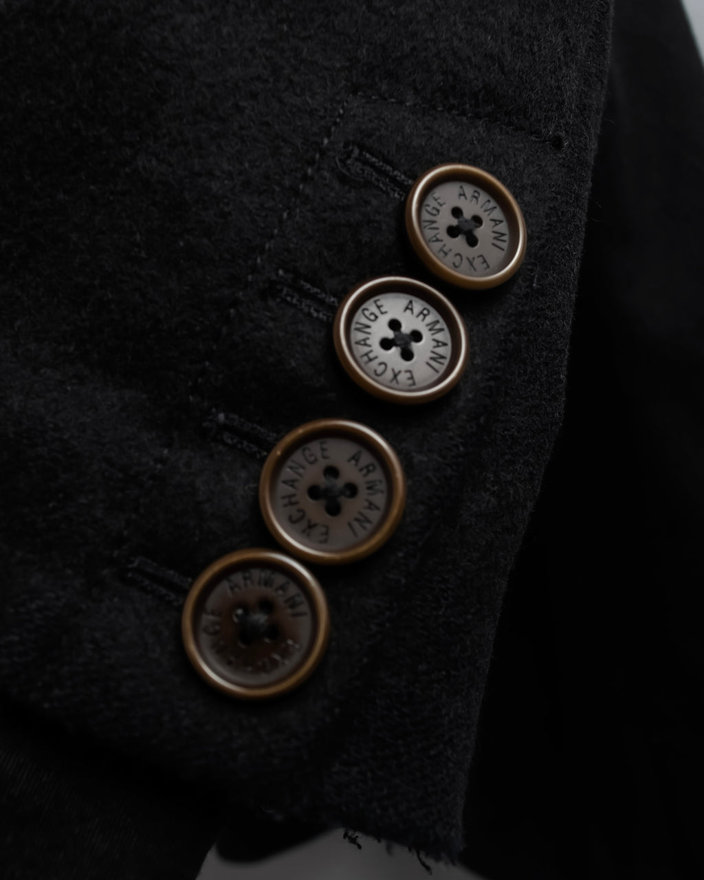 "ARMANI EXCHANGE" Sloth latch design stand color mid-length coat