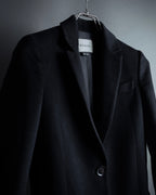 "GUCCI" Michele period linear silhouette wool chester coat