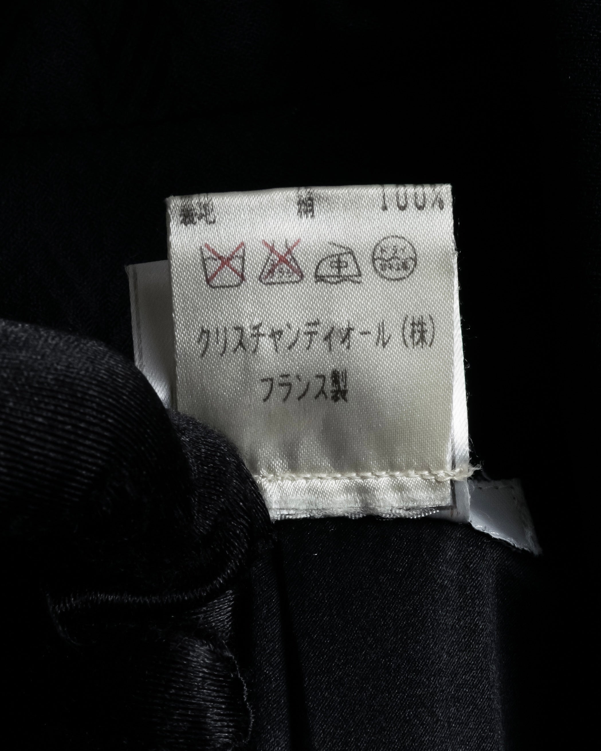 “Christian Dior” 90’s sculpted herringbone chester coat