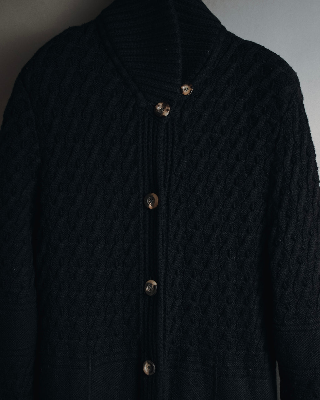 "SONIA RYKIEL" Textured knit button-front long cardigan