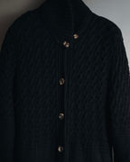 "SONIA RYKIEL" Textured knit button-front long cardigan